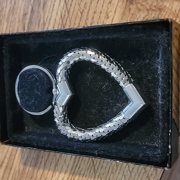 Whiting & Davis Heart Key Ring - Picture 3 of 3